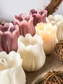 Moule silicone tulipe 3D pour bougies et décoration intérieure – 3