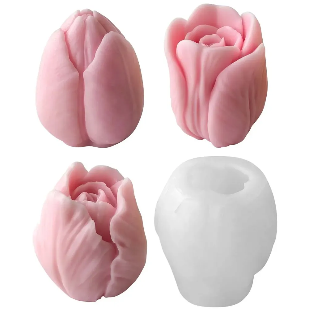 Moule silicone tulipe pour bougie et pâtisserie