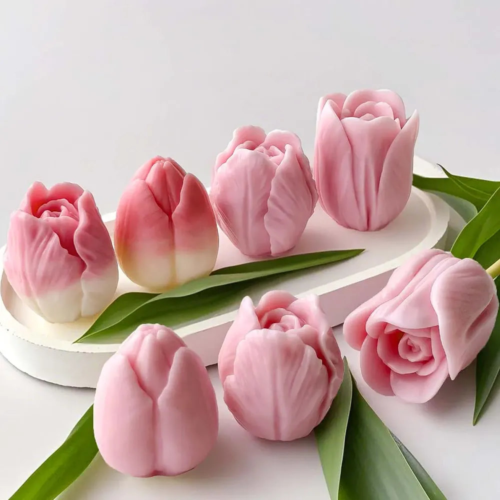 Moule silicone tulipe pour bougie et pâtisserie