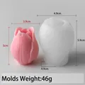 Moule silicone tulipe pour bougie et pâtisserie – Couleur jaune clair (03)