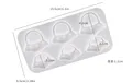 Moule silicone vaisseau spatial pour porte-clés et bijoux – Couleur 011-3456