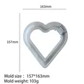 Moule silicone vase cœur rond arche résine – Couleur jaune clair (J-262)