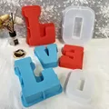 Moule silicone vase rayé 26 lettres pour pot fleurs – 2