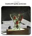 Moule silicone vase rayé 26 lettres pour pot fleurs – 4