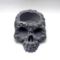 Moule silicone vase tête crâne, cendrier, plâtre, béton – 2