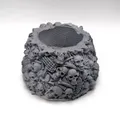 Moule silicone vase tête crâne, cendrier, plâtre, béton – 4