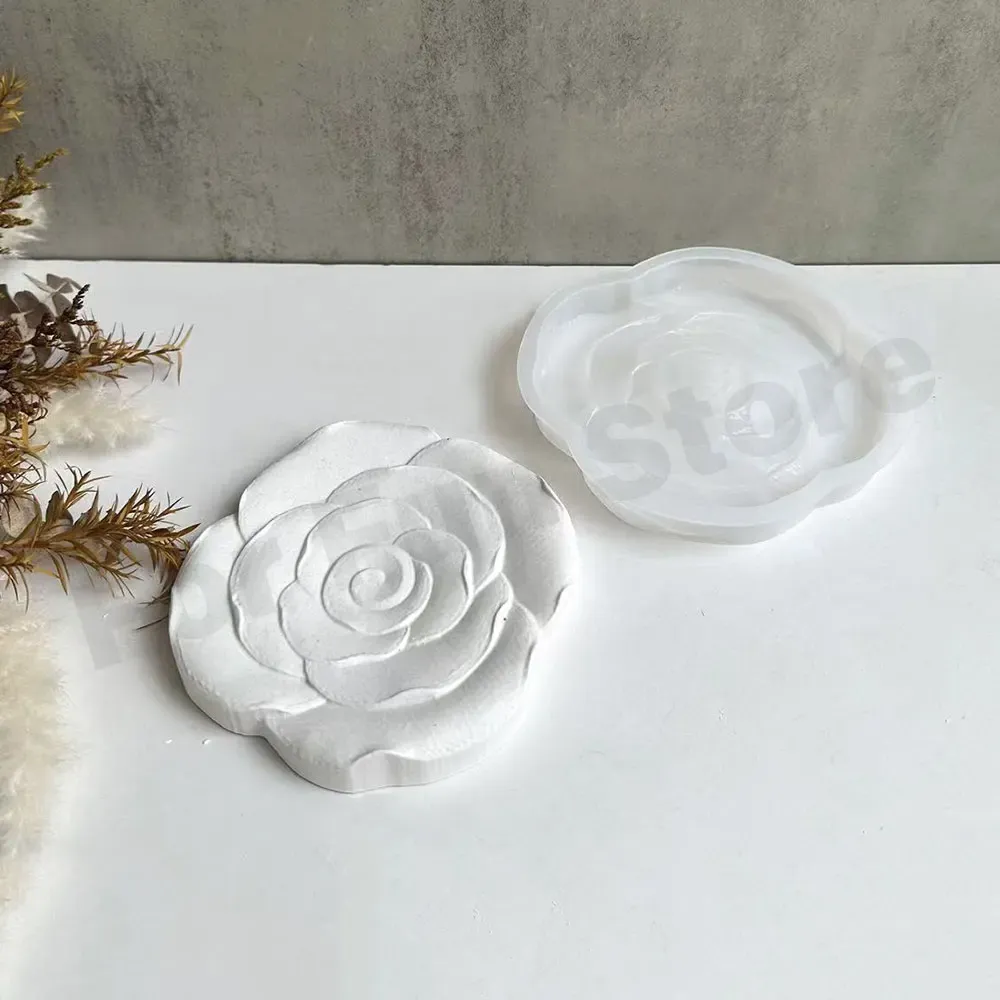 Moule sous-verre rose pour béton et résine
