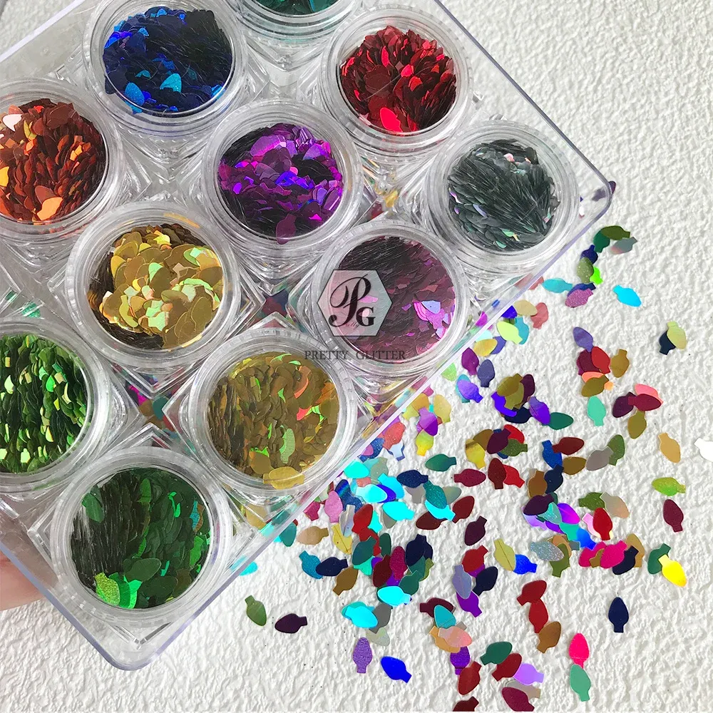 Paillettes ampoule Noël holographiques pour résine