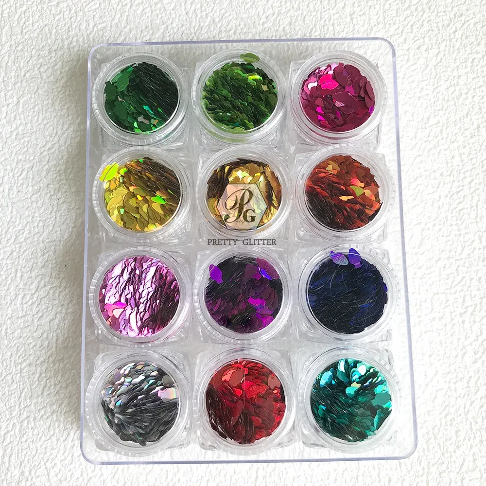 Paillettes ampoule Noël holographiques pour résine