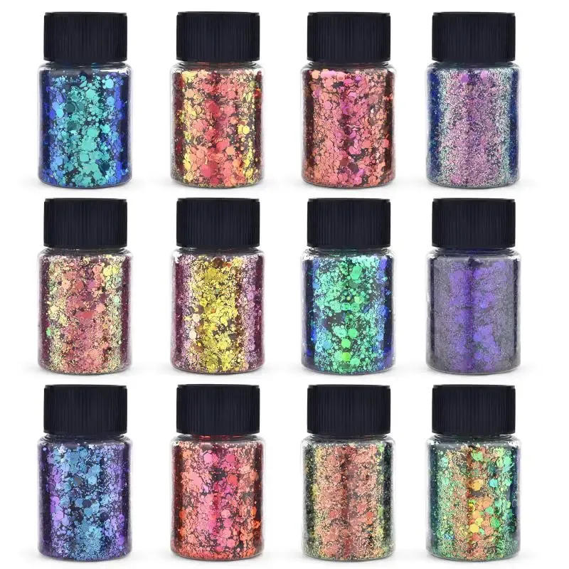 Paillettes caméléon pour résine époxy et nail art