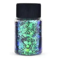 Paillettes caméléon pour résine époxy et nail art – Color GRIS (05)