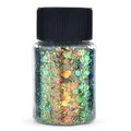 Paillettes caméléon pour résine époxy et nail art – Color noir (02)