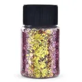 Paillettes caméléon pour résine époxy et nail art – Color Rose (08)