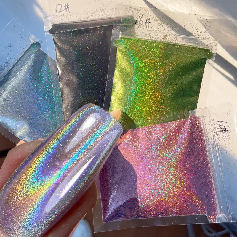 Paillettes caméléons holographiques 5g pour résine