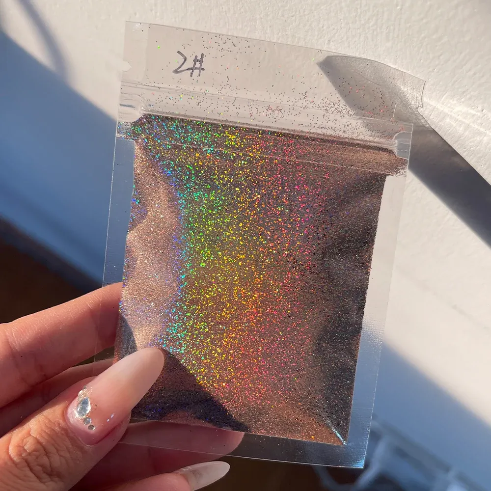 Paillettes caméléons holographiques 5g pour résine
