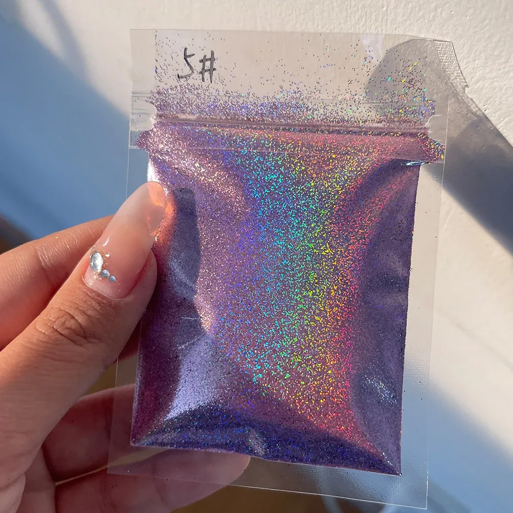 Paillettes caméléons holographiques 5g pour résine