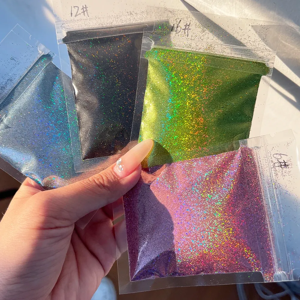 Paillettes caméléons holographiques 5g pour résine