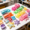Paillettes épaisses irisées 8 couleurs pour résine – 4