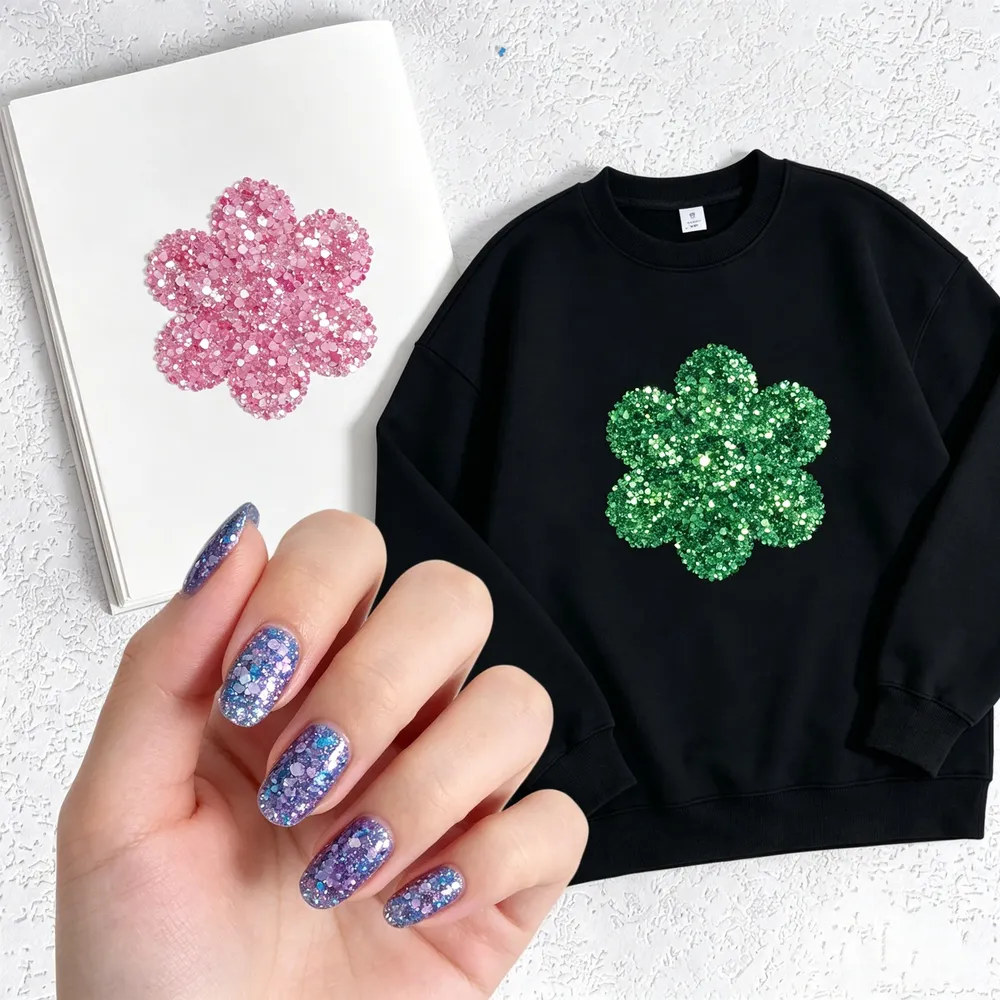Paillettes épaisses irisées 8 couleurs pour résine