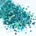 Paillettes étoile 4 branches pour remplissage résine et bijoux – 4