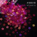 Paillettes étoile 4 branches pour remplissage résine et bijoux – Color KXX-10