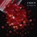 Paillettes étoile 4 branches pour remplissage résine et bijoux – Color KXX-11