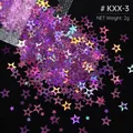 Paillettes étoile 4 branches pour remplissage résine et bijoux – Color KXX-3