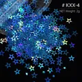 Paillettes étoile 4 branches pour remplissage résine et bijoux – Color KXX-4