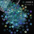Paillettes étoile 4 branches pour remplissage résine et bijoux – Color KXX-5
