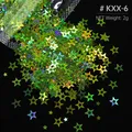 Paillettes étoile 4 branches pour remplissage résine et bijoux – Color KXX-6