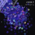 Paillettes étoile 4 branches pour remplissage résine et bijoux – Color KXX-7