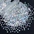 Paillettes étoile 4 branches pour remplissage résine et bijoux – Color LSBF-2