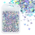 Paillettes étoile 4 branches pour remplissage résine et bijoux – Color SJX-1