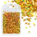 Paillettes étoile 4 branches pour remplissage résine et bijoux – Color SJX-2