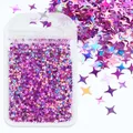 Paillettes étoile 4 branches pour remplissage résine et bijoux – Color SJX-4