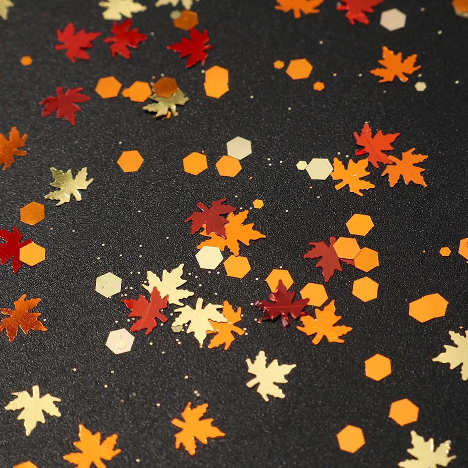 Paillettes feuilles d'érable pour résine 6 boîtes