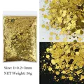Paillettes hexagonales épaisses 50g pour résine – Couleur B0205