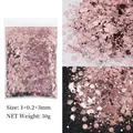 Paillettes hexagonales épaisses 50g pour résine – Couleur B0230