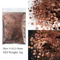 Paillettes hexagonales épaisses 50g pour résine – Couleur B0406