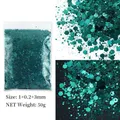 Paillettes hexagonales épaisses 50g pour résine – Couleur B0622