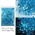 Paillettes hexagonales épaisses 50g pour résine – Couleur B0714