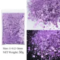 Paillettes hexagonales épaisses 50g pour résine – Couleur B0802