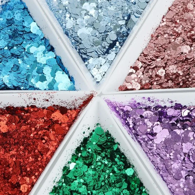 Paillettes hexagonales épaisses 50g pour résine