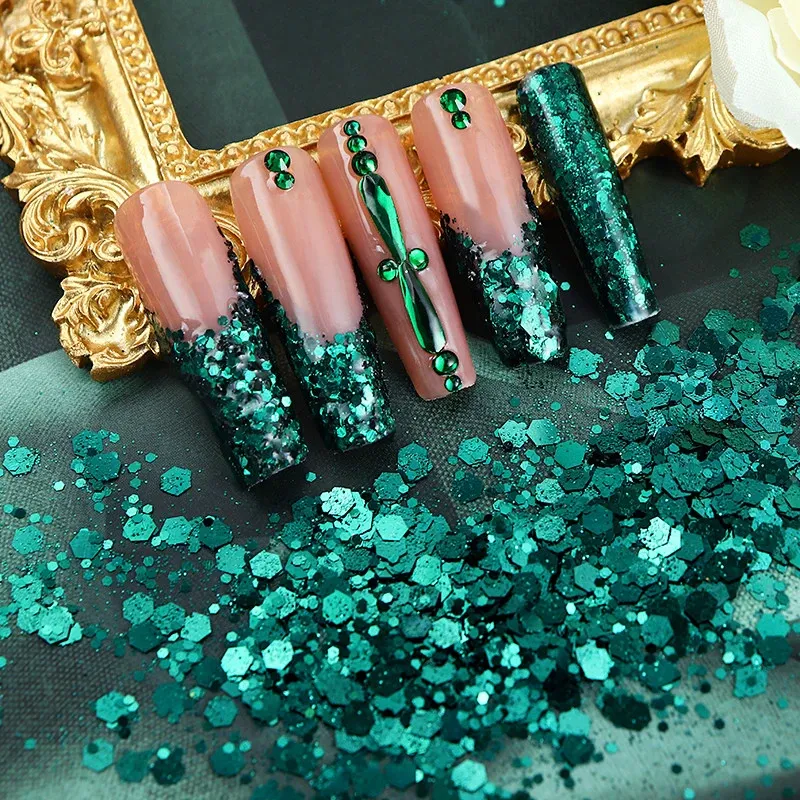 Paillettes hexagonales épaisses 50g pour résine