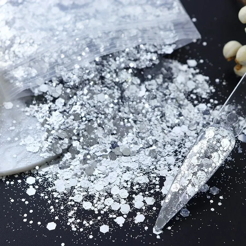 Paillettes hexagonales épaisses 50g pour résine