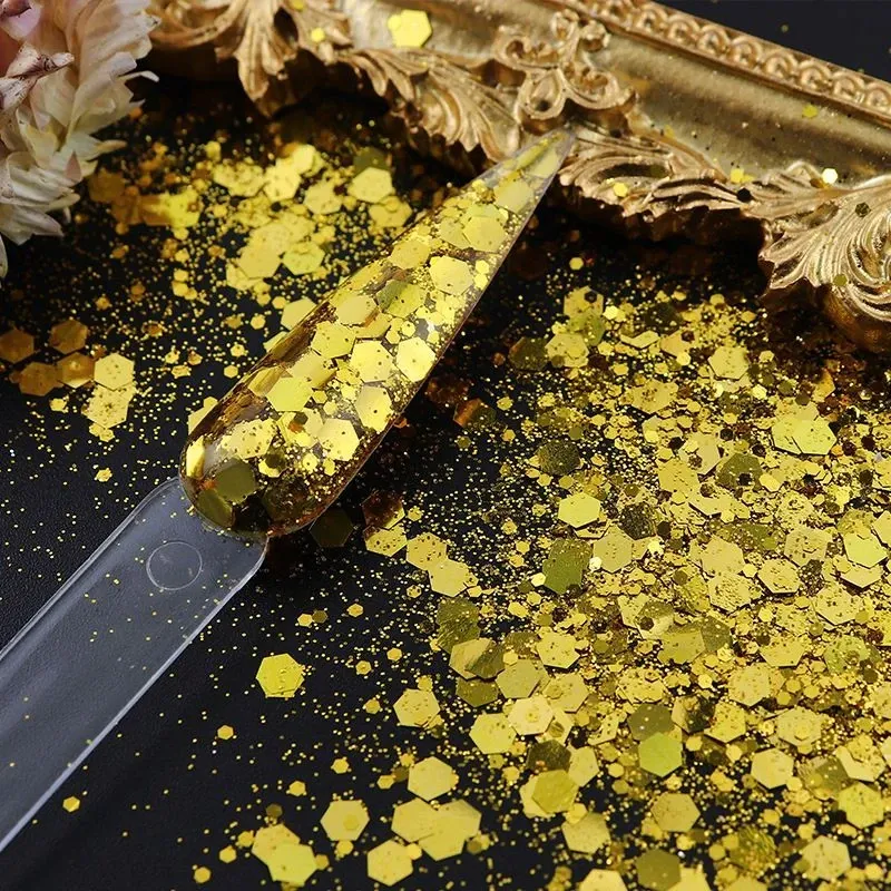 Paillettes hexagonales épaisses 50g pour résine