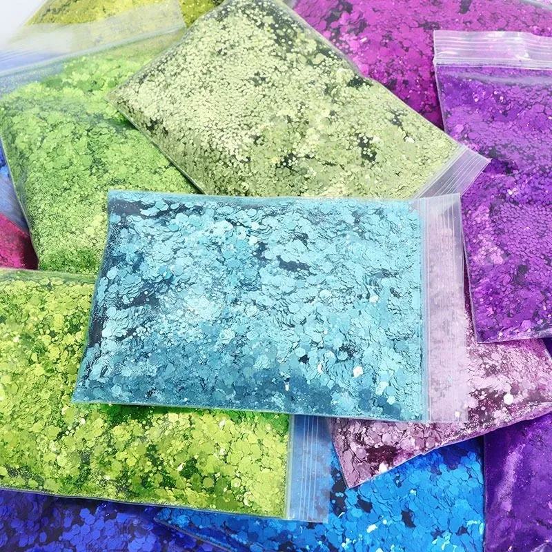 Paillettes hexagonales épaisses 50g pour résine