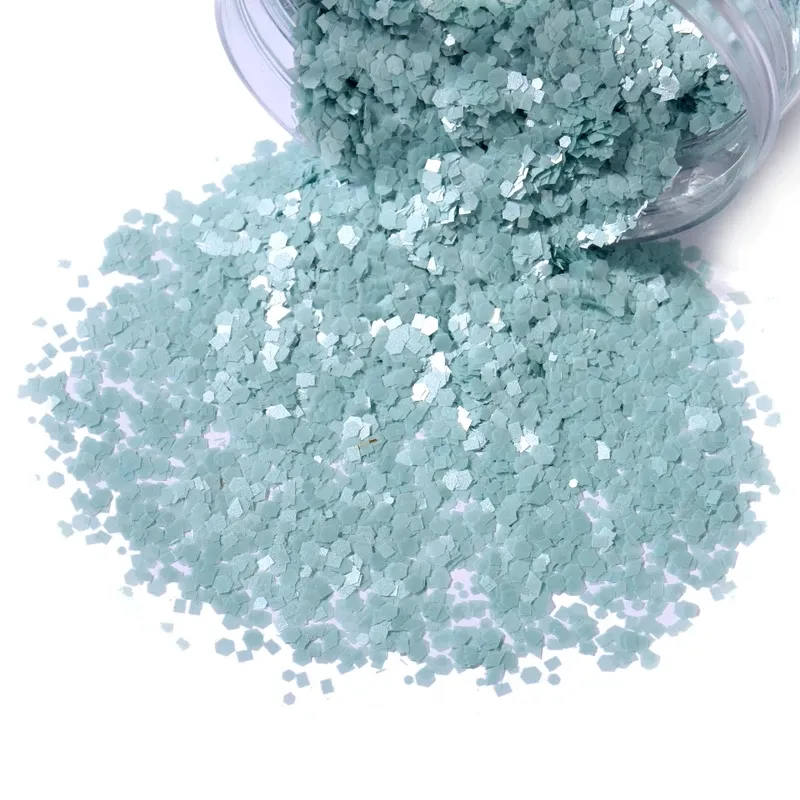 Paillettes hexagonales holographiques pour résine
