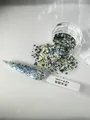 Paillettes hexagonales holographiques pour résine – Couleur QTE-6