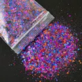 Paillettes hexagonales mixtes 50g pour résine – Couleur Beige (2)